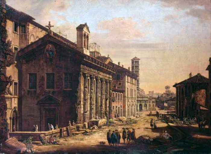Bernardo Bellotto,Le forum boarium ( ?, avant 1780, date indéterminée)